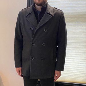 Men's Peacoat, Kenneth Cole Reaction Size Medium